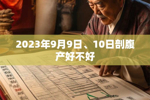 2023年9月9日、10日剖腹产好不好