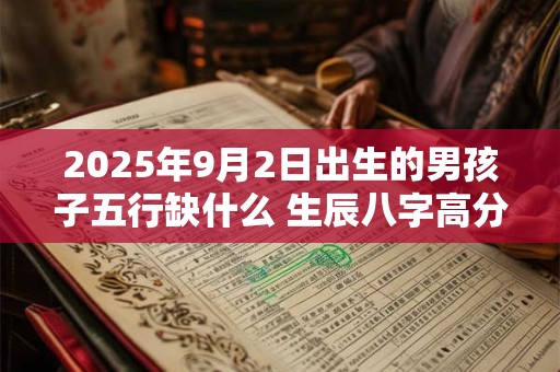 2025年9月2日出生的男孩子五行缺什么 生辰八字高分取名