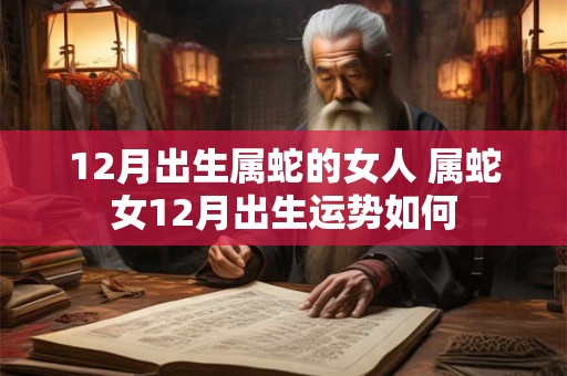 12月出生属蛇的女人 属蛇女12月出生运势如何