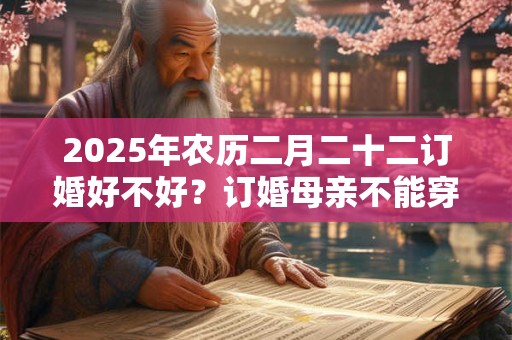 2025年农历二月二十二订婚好不好？订婚母亲不能穿的颜色
