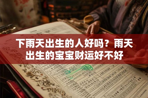 下雨天出生的人好吗？雨天出生的宝宝财运好不好
