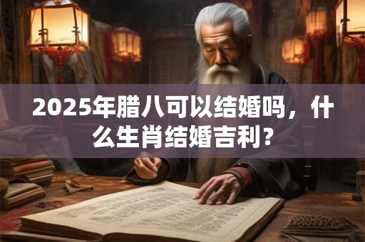 2025年腊八可以结婚吗，什么生肖结婚吉利？