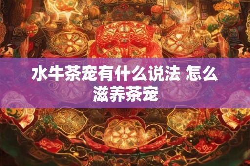 水牛茶宠有什么说法 怎么滋养茶宠