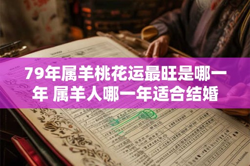 79年属羊桃花运最旺是哪一年 属羊人哪一年适合结婚