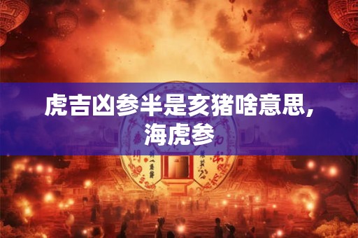 虎吉凶参半是亥猪啥意思,海虎参