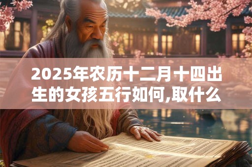 2025年农历十二月十四出生的女孩五行如何,取什么名字最佳