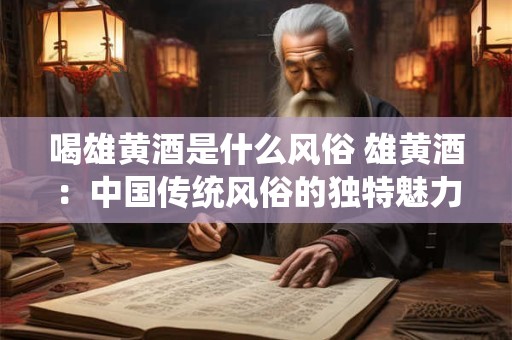 喝雄黄酒是什么风俗 雄黄酒：中国传统风俗的独特魅力