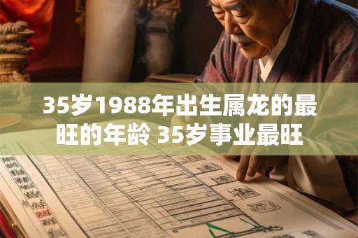 35岁1988年出生属龙的最旺的年龄 35岁事业最旺