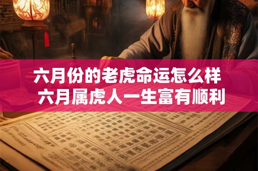六月份的老虎命运怎么样  六月属虎人一生富有顺利