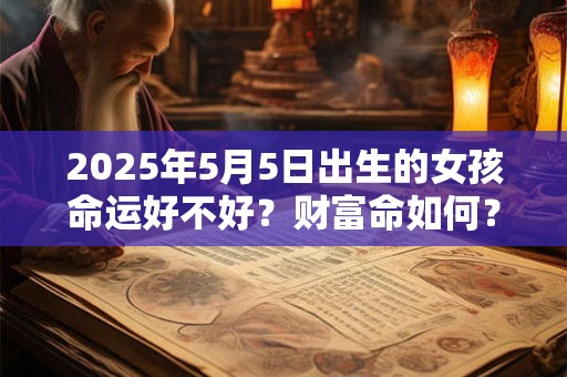 2025年5月5日出生的女孩命运好不好？财富命如何？