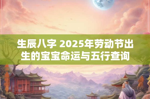 生辰八字 2025年劳动节出生的宝宝命运与五行查询