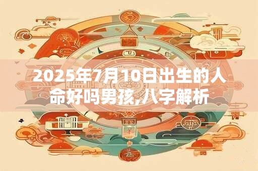2025年7月10日出生的人命好吗男孩,八字解析