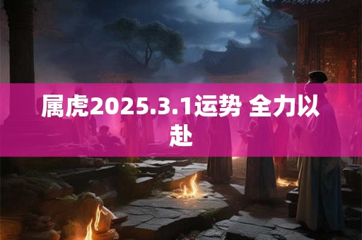 属虎2025.3.1运势 全力以赴