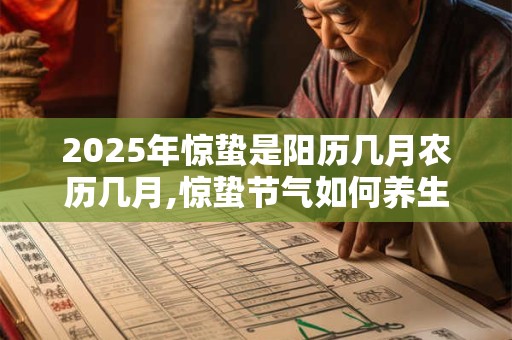 2025年惊蛰是阳历几月农历几月,惊蛰节气如何养生？