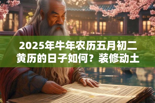 2025年牛年农历五月初二黄历的日子如何？装修动土好吗？