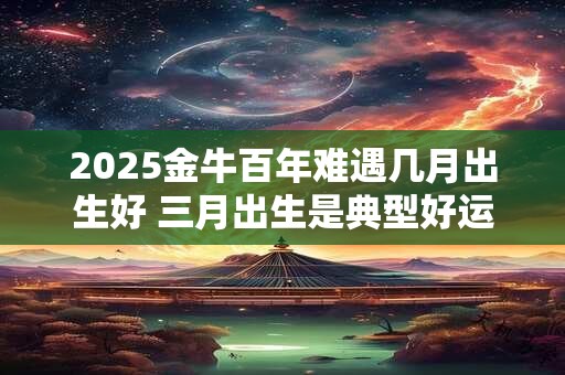 2025金牛百年难遇几月出生好 三月出生是典型好运命格