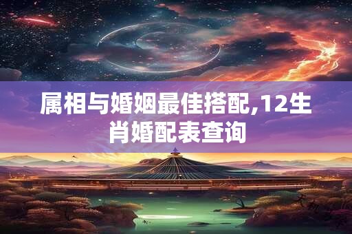属相与婚姻最佳搭配,12生肖婚配表查询