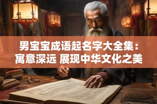 男宝宝成语起名字大全集：寓意深远 展现中华文化之美