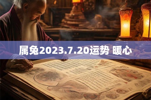 属兔2023.7.20运势 暖心