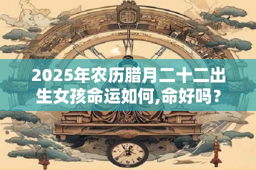 2025年农历腊月二十二出生女孩命运如何,命好吗？
