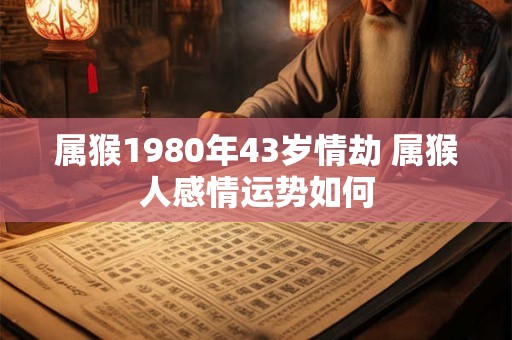 属猴1980年43岁情劫 属猴人感情运势如何