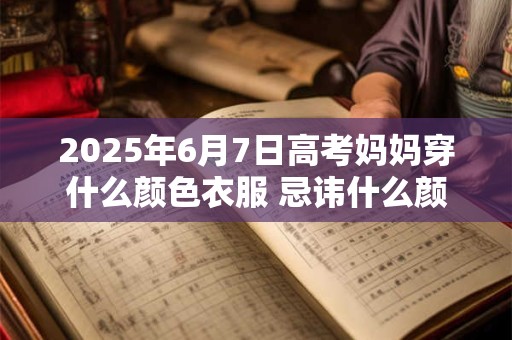 2025年6月7日高考妈妈穿什么颜色衣服 忌讳什么颜色