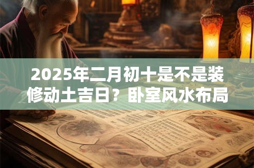 2025年二月初十是不是装修动土吉日？卧室风水布局