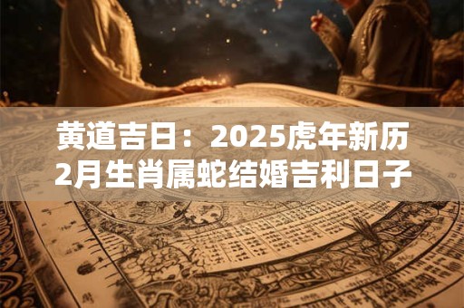 黄道吉日：2025虎年新历2月生肖属蛇结婚吉利日子是哪天