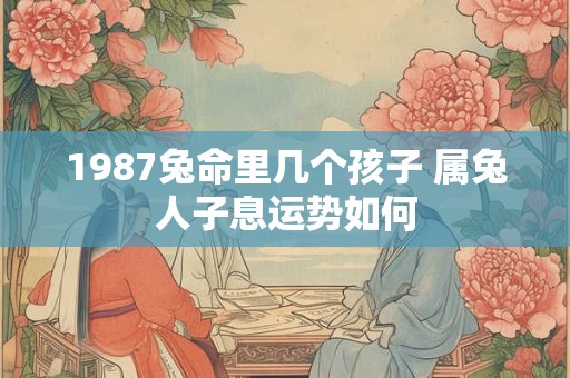 1987兔命里几个孩子 属兔人子息运势如何