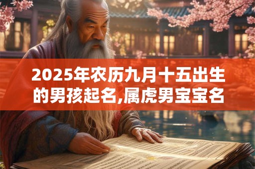2025年农历九月十五出生的男孩起名,属虎男宝宝名字大全