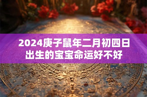 2024庚子鼠年二月初四日出生的宝宝命运好不好