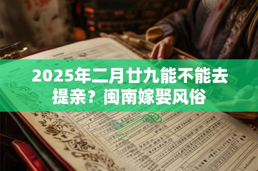 2025年二月廿九能不能去提亲?闽南嫁娶风俗 2025年二月廿九能不能去提亲?闽南嫁娶风俗