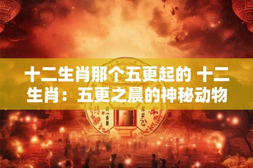 十二生肖那个五更起的 十二生肖：五更之晨的神秘动物世界