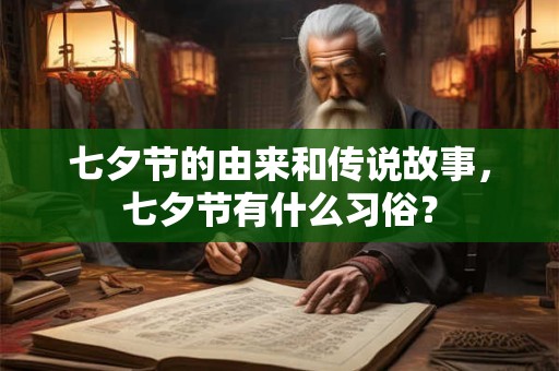 七夕节的由来和传说故事，七夕节有什么习俗？