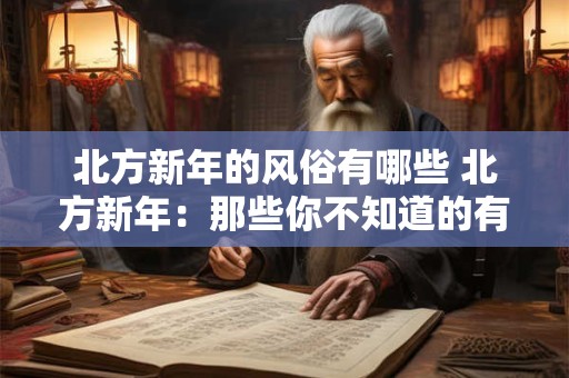 北方新年的风俗有哪些 北方新年：那些你不知道的有趣风俗