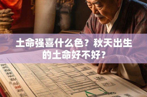土命强喜什么色?秋天出生的土命好不好? 土命强喜什么色?秋天出生的土命好不好?