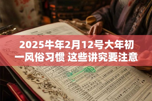 2025牛年2月12号大年初一风俗习惯 这些讲究要注意