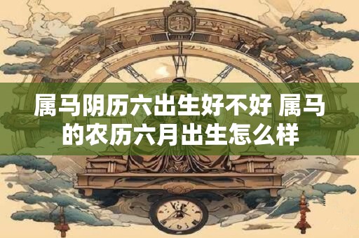 属马阴历六出生好不好 属马的农历六月出生怎么样