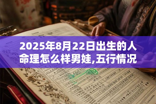 2025年8月22日出生的人命理怎么样男娃,五行情况查询