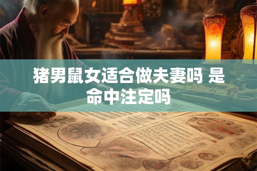 猪男鼠女适合做夫妻吗 是命中注定吗