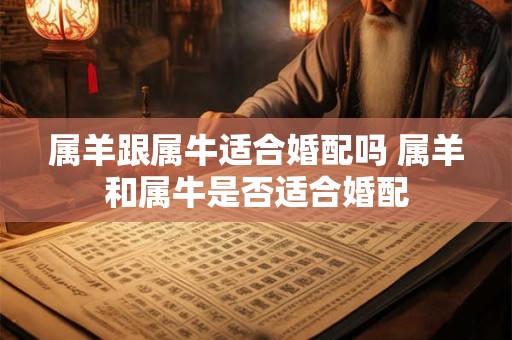 属羊跟属牛适合婚配吗 属羊和属牛是否适合婚配