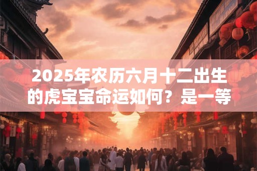 2025年农历六月十二出生的虎宝宝命运如何？是一等命吗？
