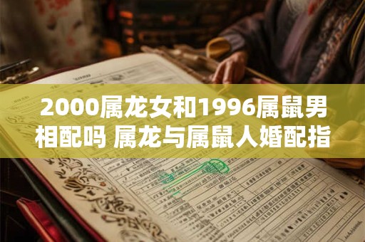 2000属龙女和1996属鼠男相配吗 属龙与属鼠人婚配指数怎么样