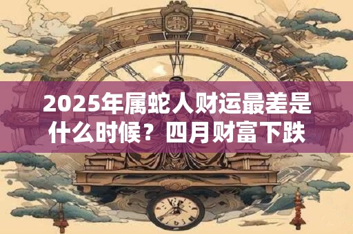 2025年属蛇人财运最差是什么时候？四月财富下跌