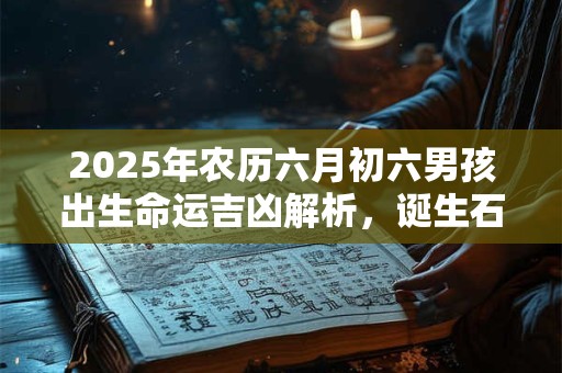 2025年农历六月初六男孩出生命运吉凶解析，诞生石出生花介绍