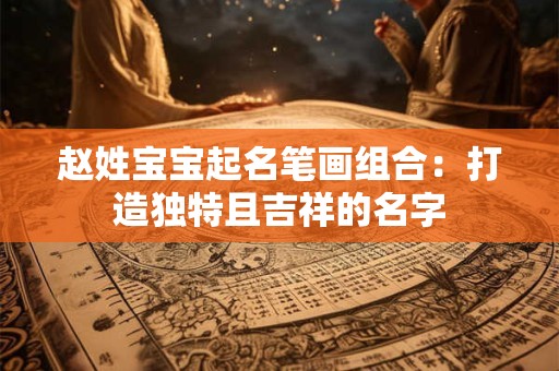 赵姓宝宝起名笔画组合：打造独特且吉祥的名字