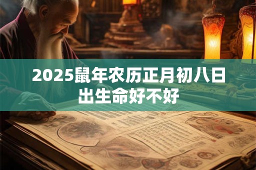 2025鼠年农历正月初八日出生命好不好