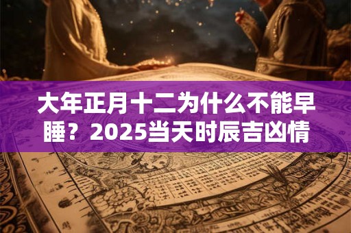 大年正月十二为什么不能早睡？2025当天时辰吉凶情况如何