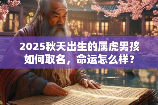 2025秋天出生的属虎男孩如何取名，命运怎么样？