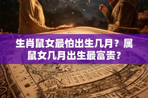 生肖鼠女最怕出生几月？属鼠女几月出生最富贵？